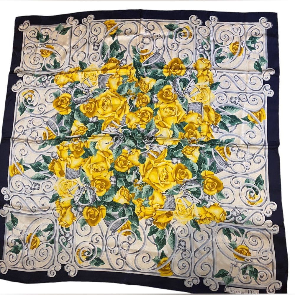 Authentic Christian Dior Silk Scarf